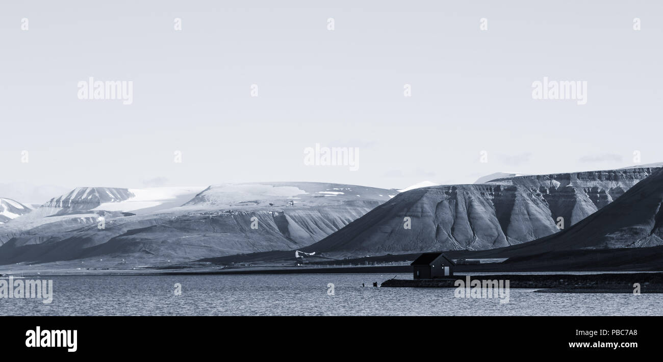 Adventdalen, Svalbard Stockfoto