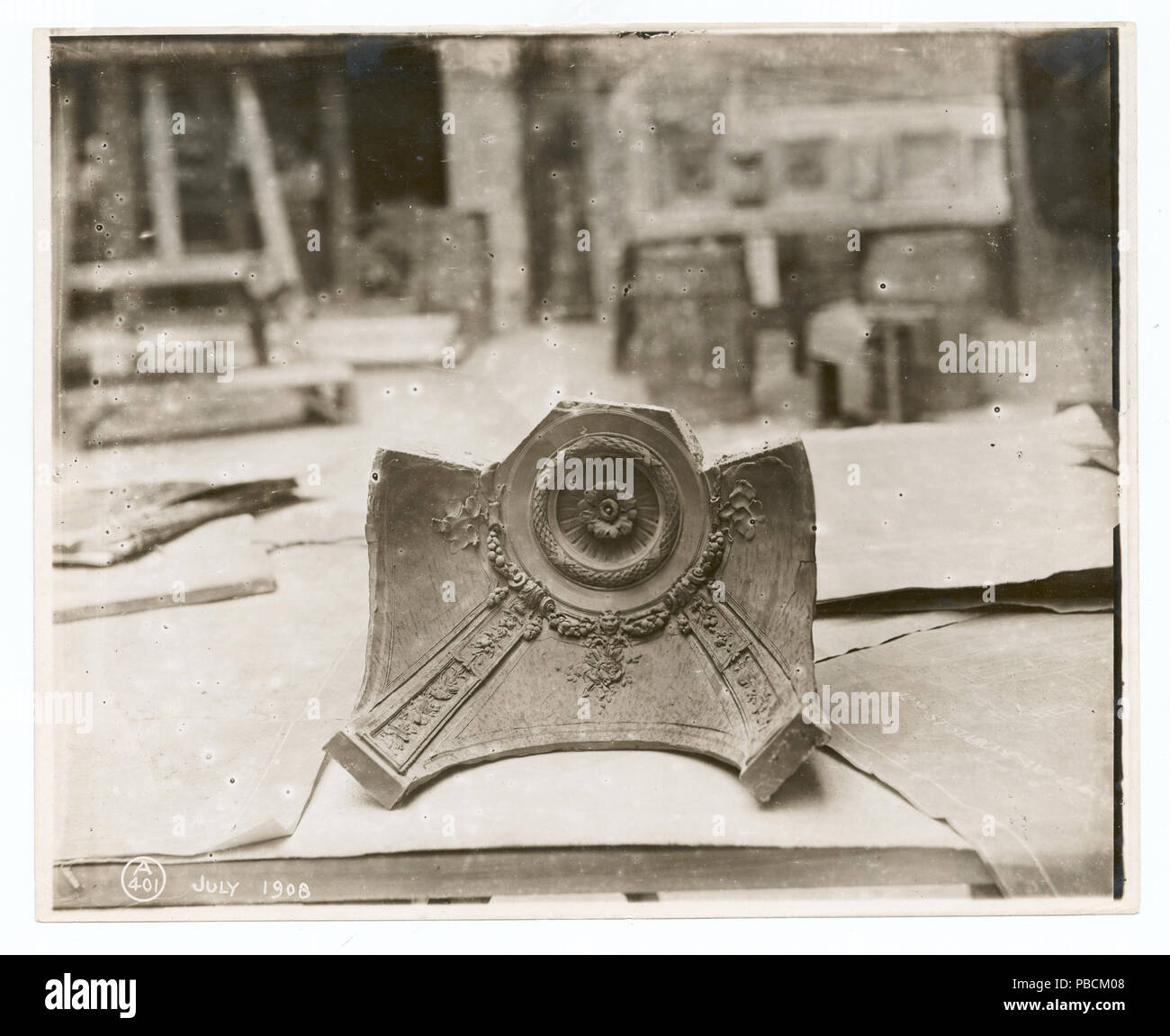 1205 Gips Modell einer Kuppel (Nypl b 11524053-490421) Stockfoto
