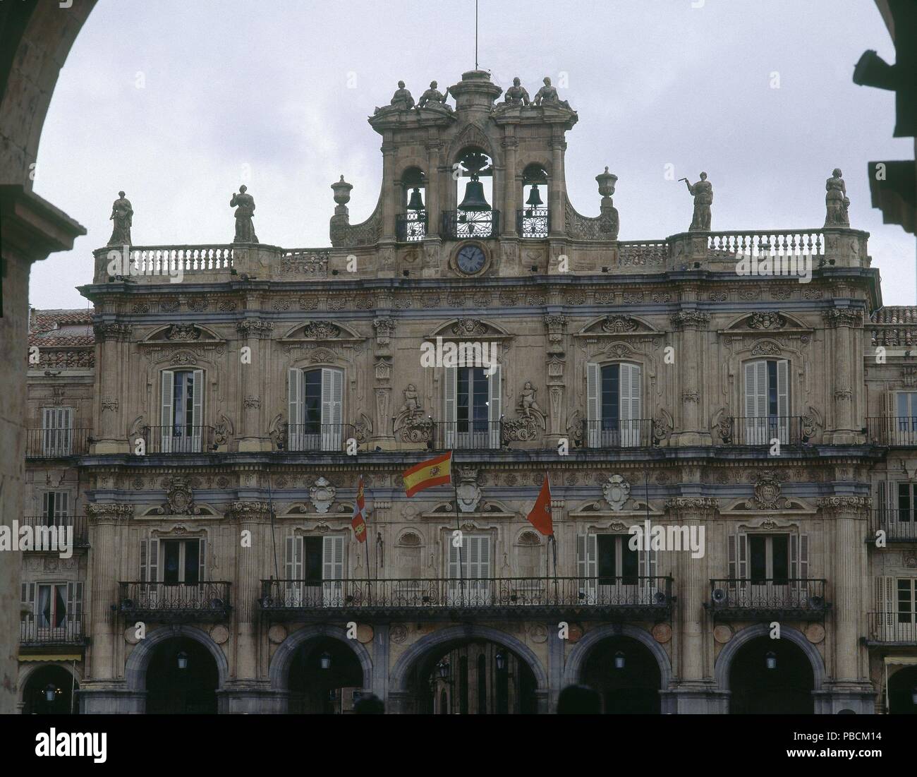 AYUNTAMIENTO - 1755-EN LA Plaza Mayor. Autor: Andrés García de Larraga (1709-1784). Lage: AYUNTAMIENTO, SPANIEN. Stockfoto