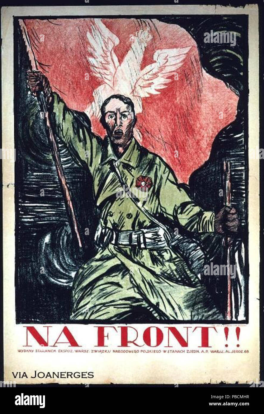 1209 polnisch-sowjetische Propaganda Poster 11. Stockfoto