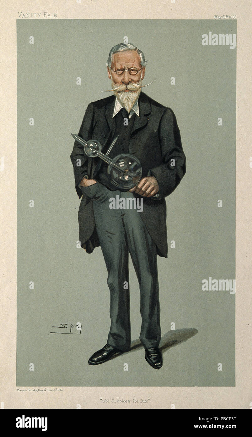 1218 Porträt von Sir William Crookes (1832 - 1919), Chemiker Wellcome V 0001359 Stockfoto