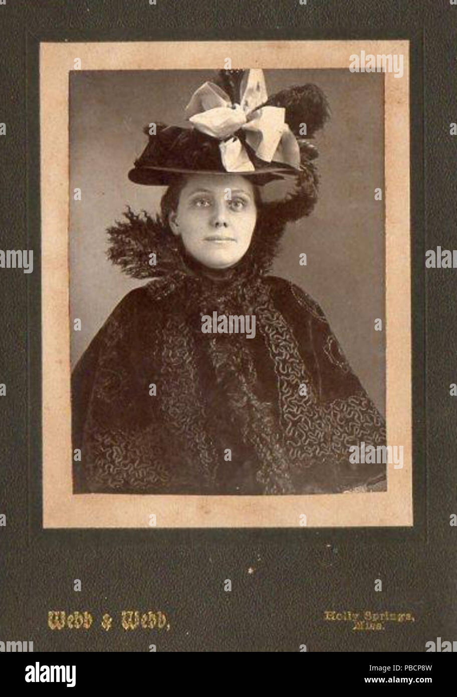 1219 Portrait von Frau Webb und Webb von Holly Springs Mississippi Stockfoto