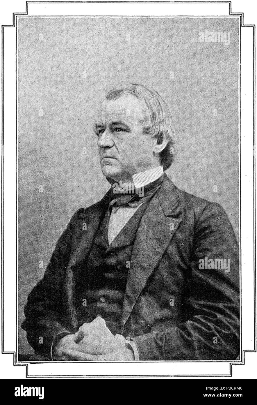 1225 Präsident Andrew Johnson Stockfoto