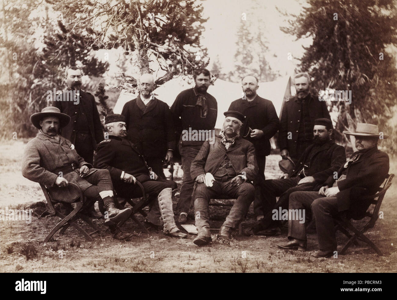 1225 Präsident Chester A. Arthur Yellowstone National Park Expedition 1883 Stockfoto