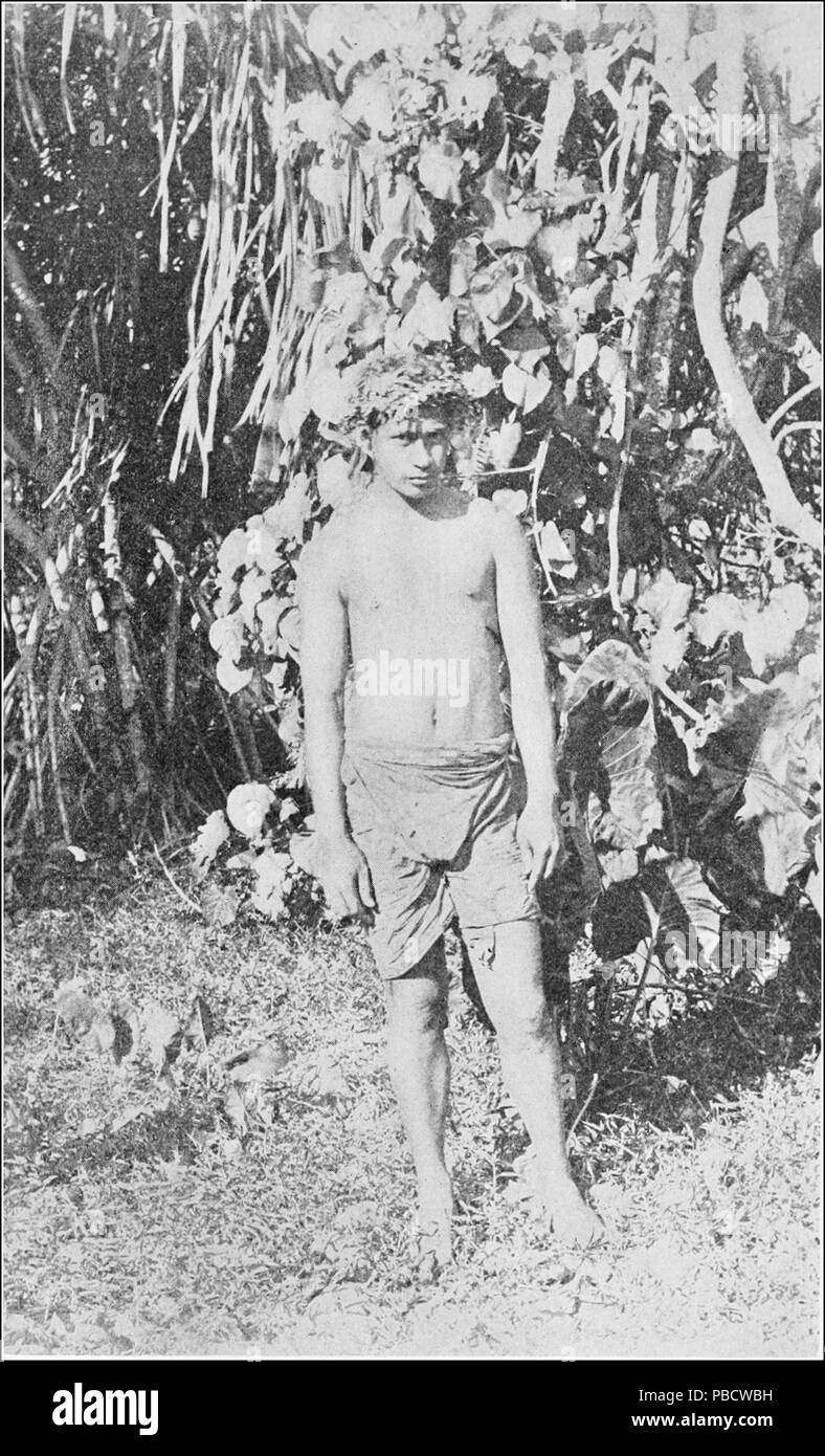 1235 PSM V86 D120 Gesellschaft Inseln native Stockfoto