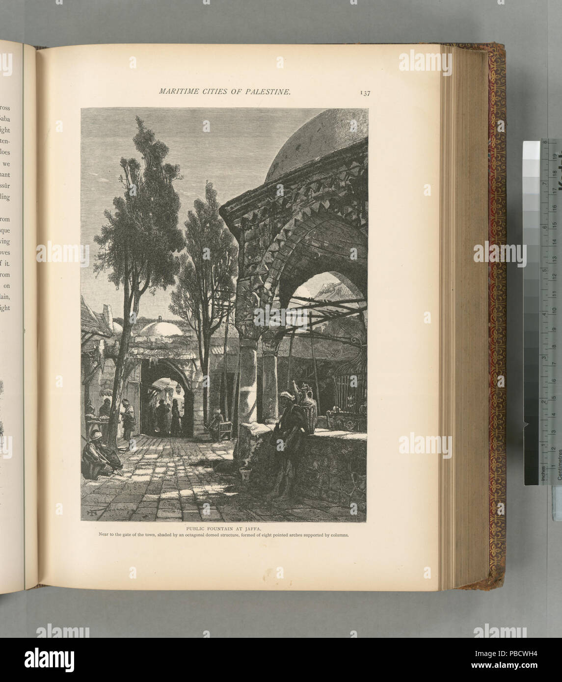 1235 öffentliche Brunnen in Jaffa, nahe an das Tor der Stadt, im Schatten von einem achteckigen Kuppelbau, gebildet von acht Spitzbögen unterstützt durch Spalten (Nypl b 10607452-80652) Stockfoto 1235 öffentliche Brunnen in Jaffa, nahe an das Tor der Stadt, im Schatten von einem achteckigen Kuppelbau, gebildet von acht Spitzbögen unterstützt durch Spalten (Nypl b 10607452-80652) Stockfoto