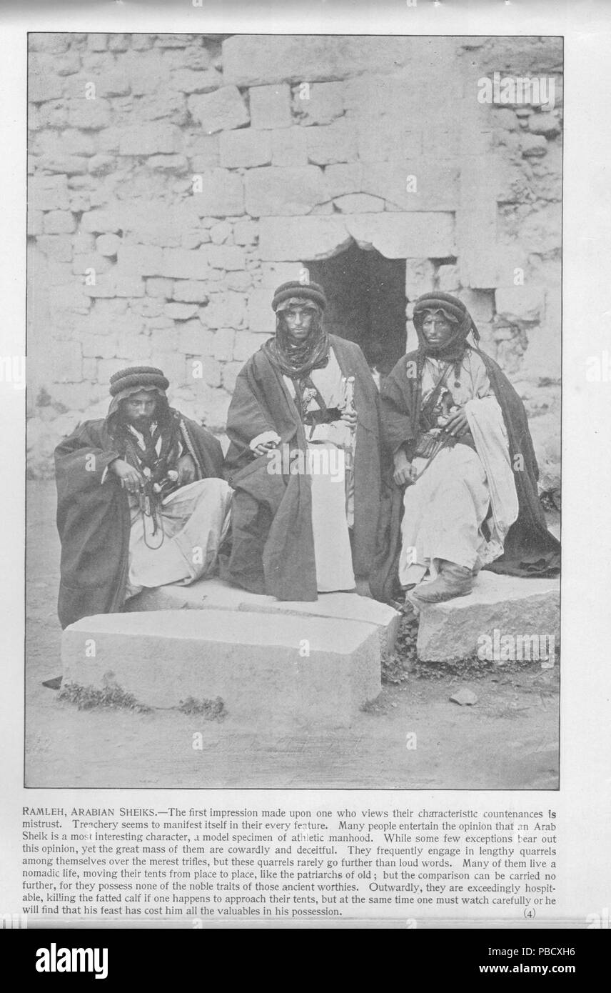 1244 Ramleh , 1001 Scheichs. 004. Heiligen Land fotografiert. Daniel B. Shepp. 1894 Stockfoto