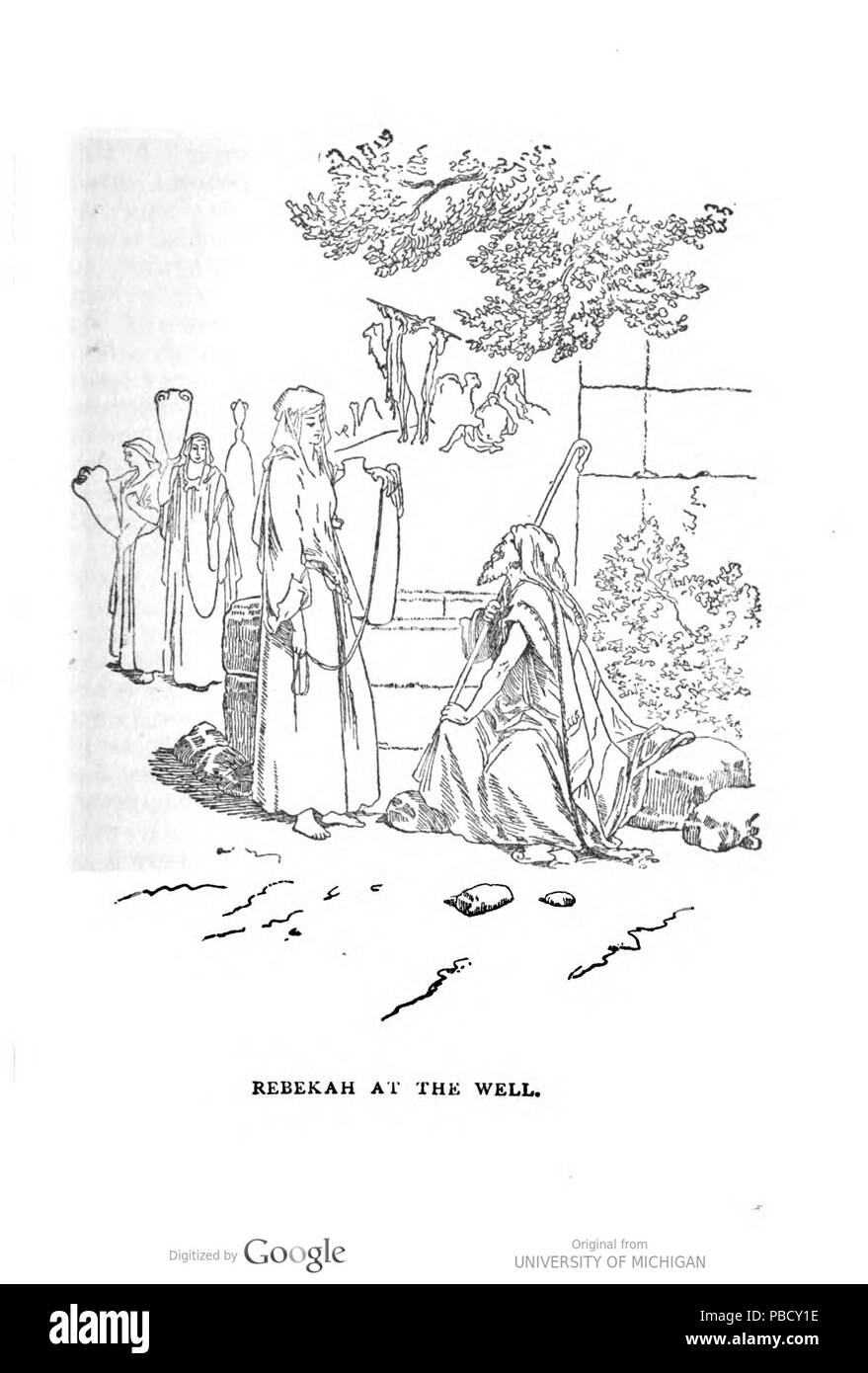 1247 Rebekka am Brunnen Stockfoto