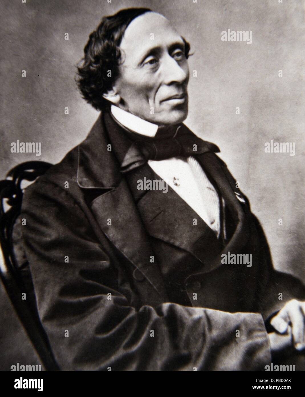 ANDERSEN, Hans Christian. ESCRITOR DÄNEN. 1805 - 1875. REPRODUCCION FOTO 1865. SFGP / © KORPA. Stockfoto