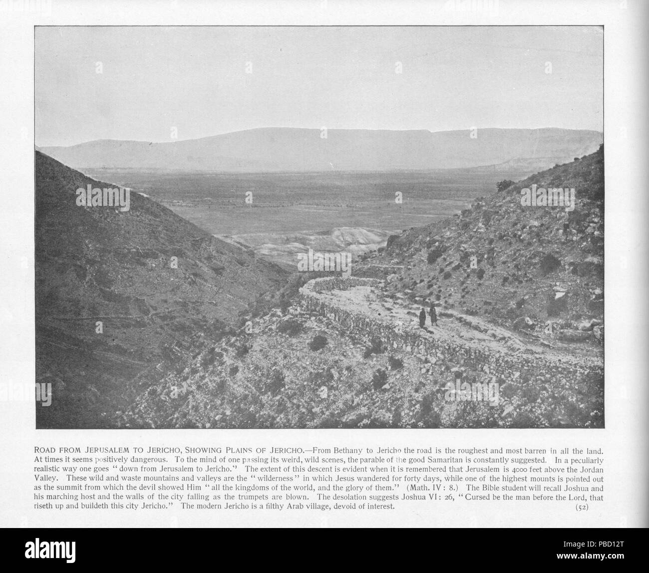 1263 Straße von Jerusalem nach Jericho (Steppen von Jericho), 52. Die Heiligen Land fotografiert. Daniel B. Shepp. 1894 Stockfoto