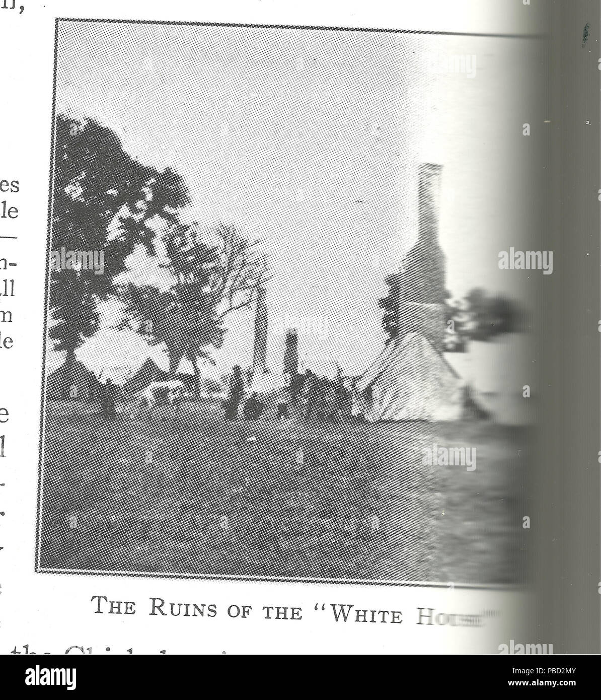 1277 Ruinen von White House Plantation, New Kent County Va Stockfoto