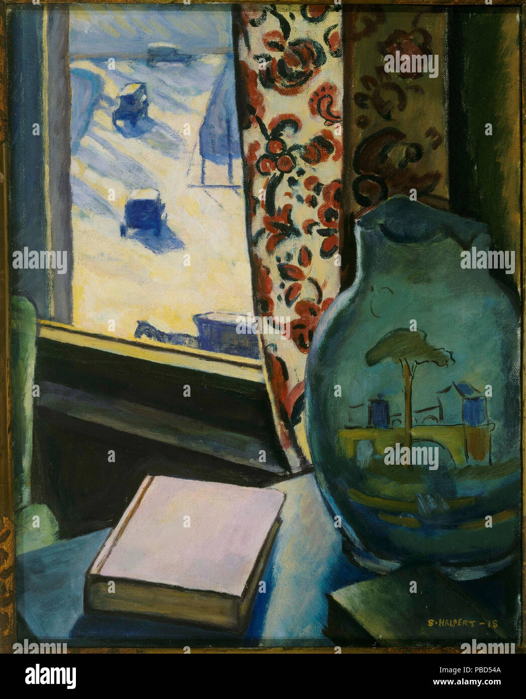 1286 Samuel Halpert - Durch die Fenster - Stockfoto 1286 Samuel Halpert - Durch die Fenster - Stockfoto