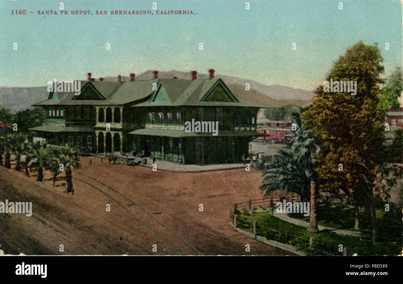1287 San Bernardino CA - Santa Fe Depot (NBY) 433120 Stockfoto