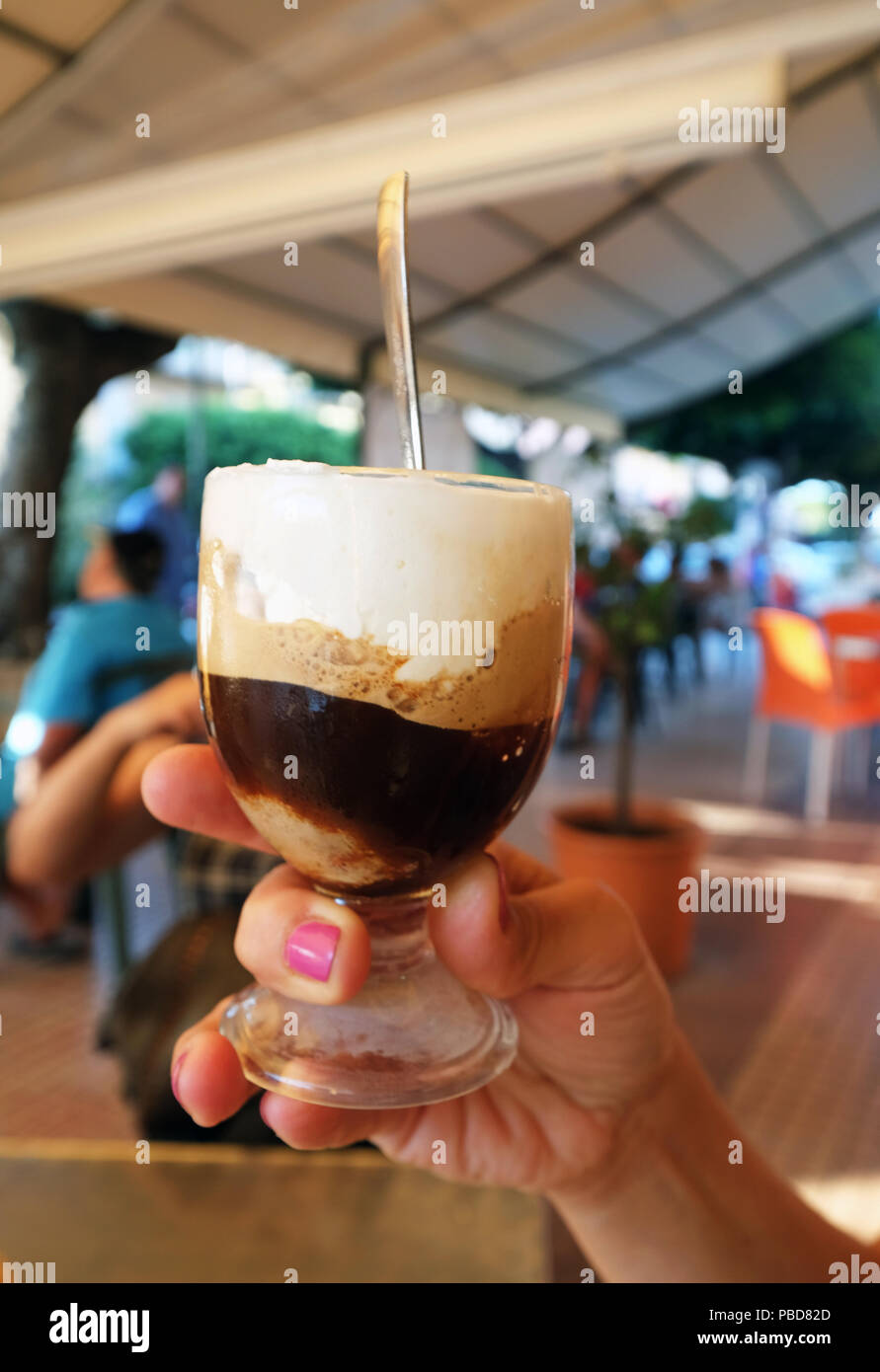 Granita siciliana, sizilianische Granita, Sizilien, Italien Stockfoto