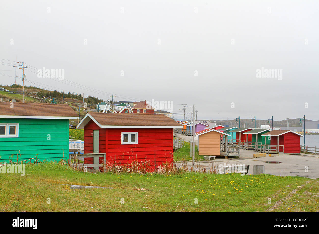 Reisebericht - Neufundland, Kanada, 'Rock'. Landschaften und malerische, kanadische Provinz, Stadt Leamington Stockfoto