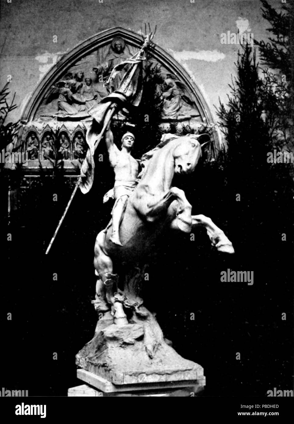 1294 Schevill Karl Bitter Panamerikanischen Ausstellung Standartenträger Stockfoto