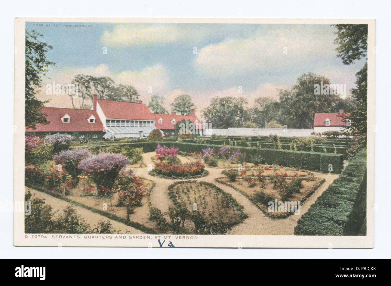 1309 Der Knecht Viertel und Garten, Mt. Vernon, VA (Nypl b 12647398-74061) Stockfoto