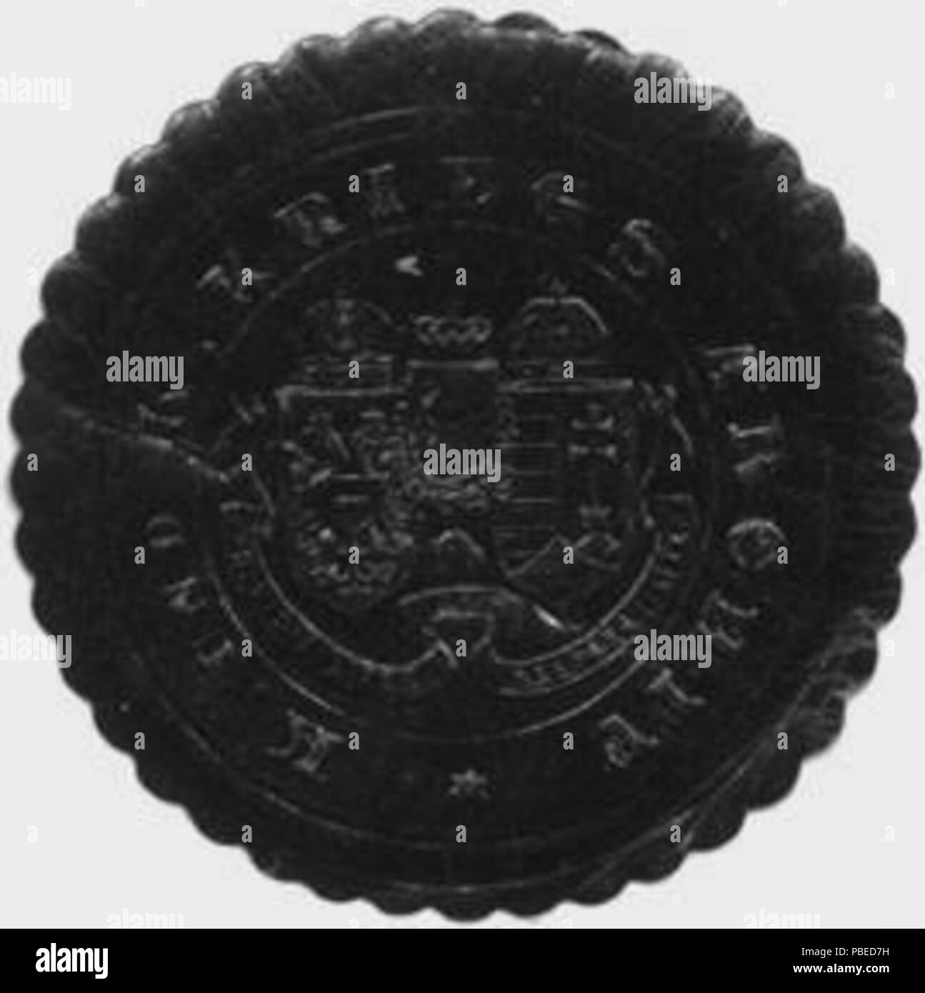 1435 Siegelmarke K.u.K. Kriegs-Archiv W 0322914 Stockfoto