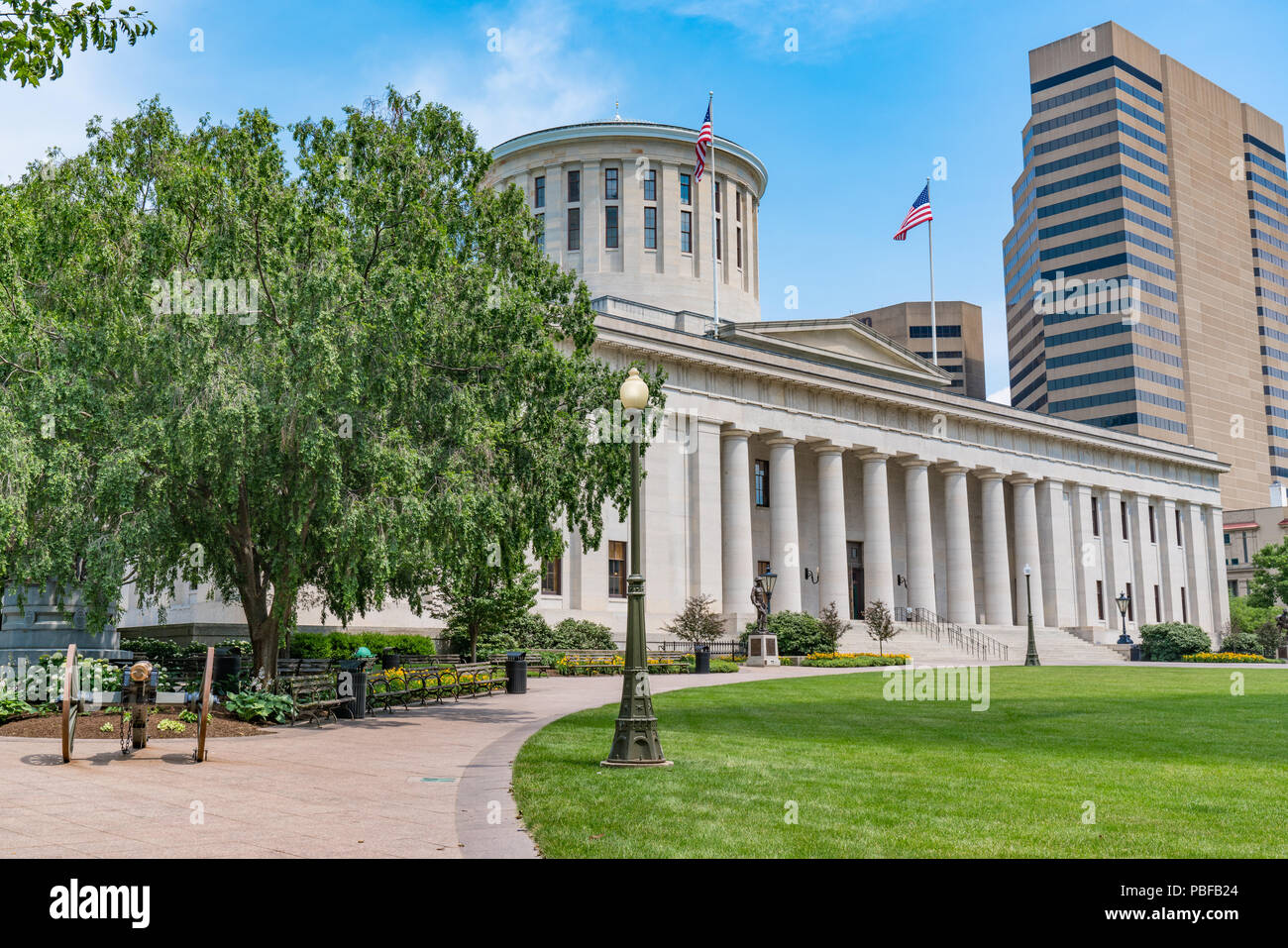 COLUMBUS, OH- - Juni 17, 2018: Ohio Gebäude im Capitol Square in Columbus, Ohio Stockfoto
