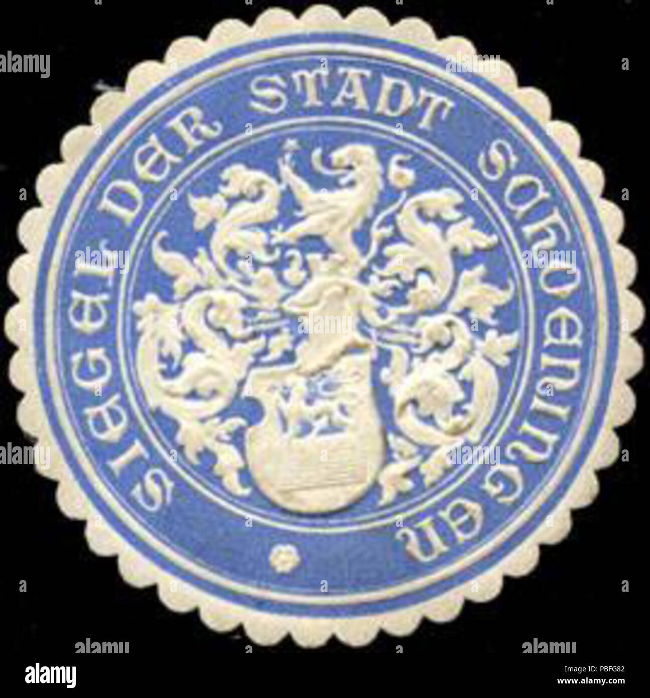 1509 Siegel der Stadt Schoeningen Siegelmarke W 0211824 Stockfoto