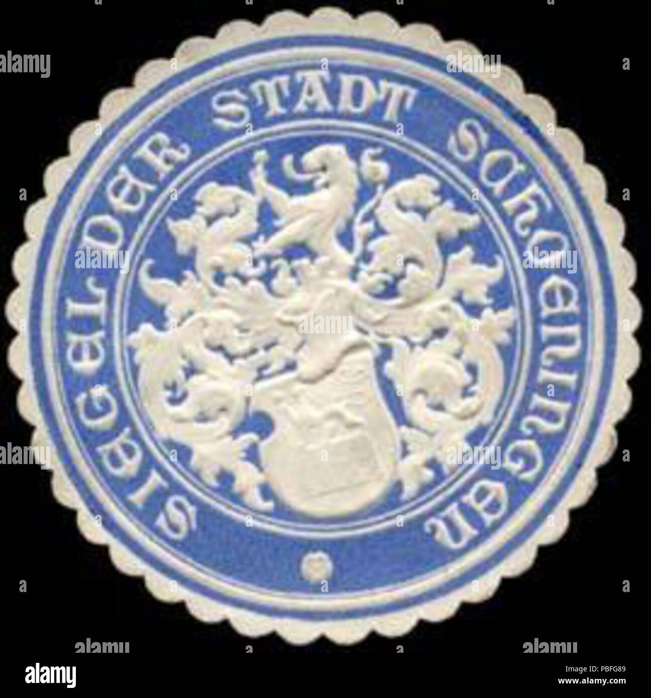 1510 Siegel der Stadt Schoeningen Siegelmarke W 0235456 Stockfoto