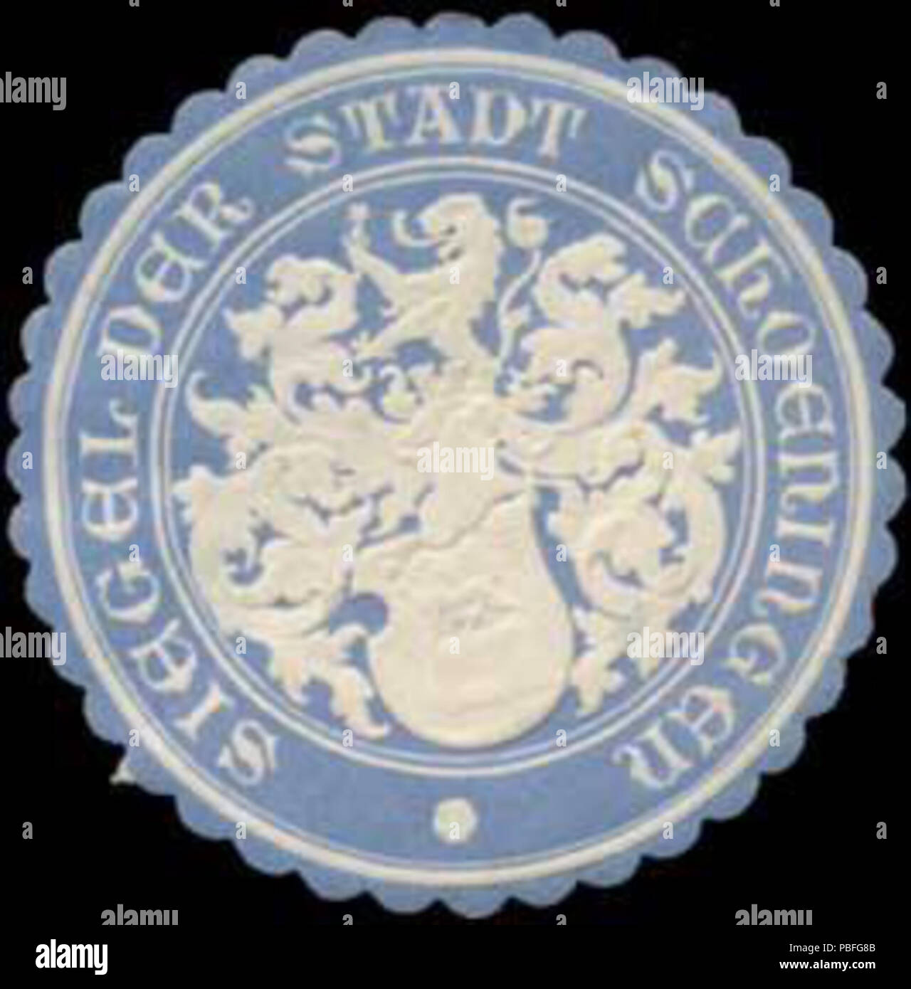 1510 Siegel der Stadt Schoeningen Siegelmarke W 0349207 Stockfoto