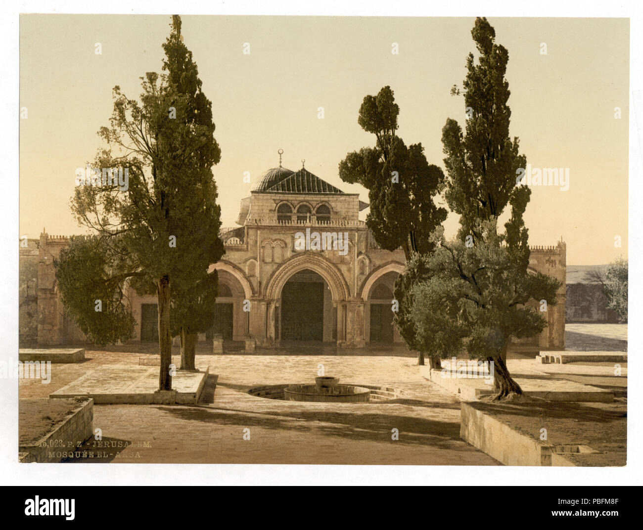 1657 Die Moschee von El-Aksa, Jerusalem, Heiliges Land - LCCN 2002725010 Stockfoto