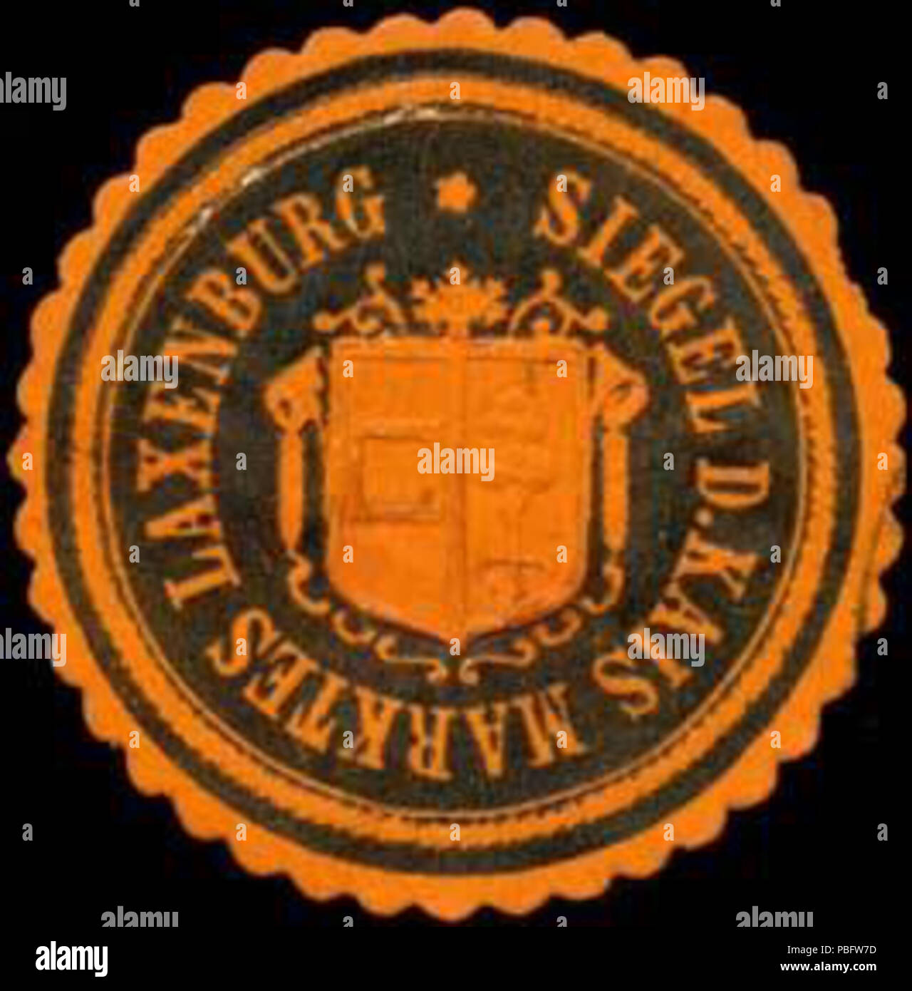 1511 Siegelmarke Siegel des kaiserlichen Märkte Laxenburg W 0318807 Stockfoto