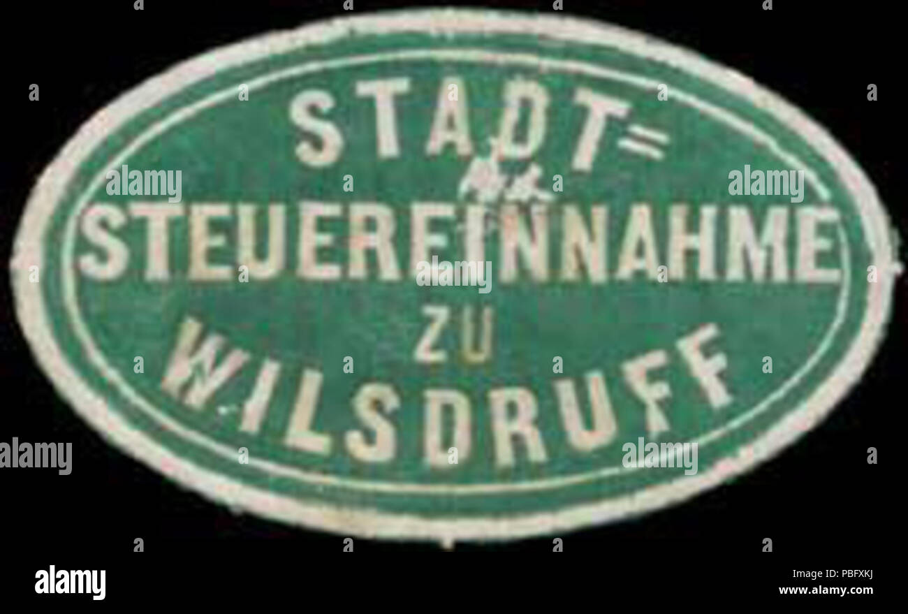 1519 Stadt-Steuereinnahme Siegelmarke zu Tharandt W 0386609 Stockfoto