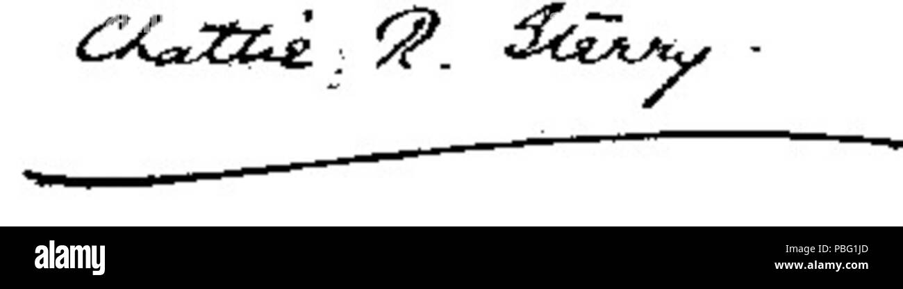 . Englisch: Unterschrift von Charlotte Cooper Sterry (1870-1966), englischer Tennisspieler, Wimbledon Champion 1895, 96, 99, 1901, 08. Olympiasieger in 1900. Vor 1910 1535 Signatur charlotte Cooper sterry Stockfoto