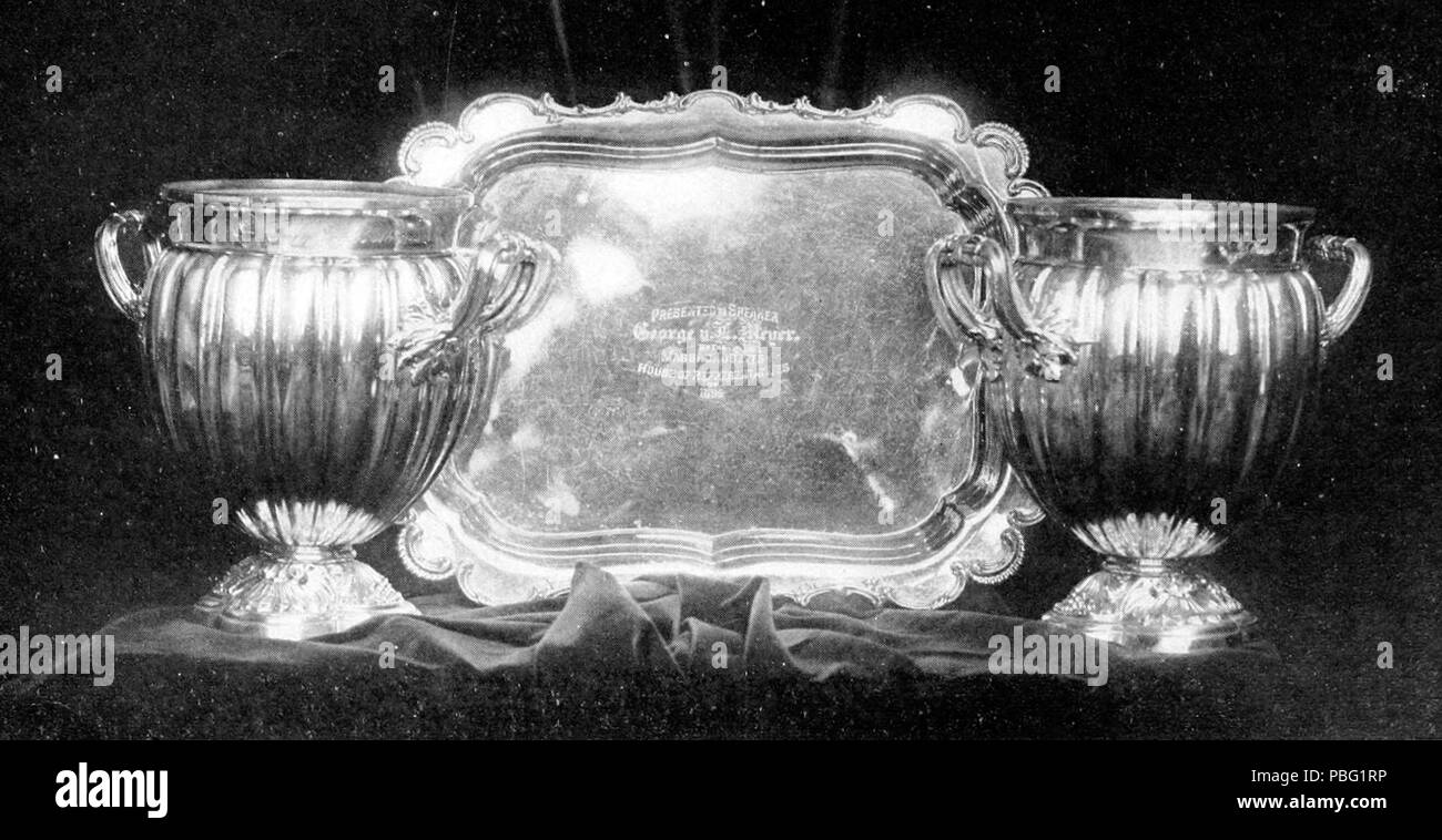 1537 Silber Platte für Geo v L Meyer von der Masse des Repräsentantenhauses Stockfoto