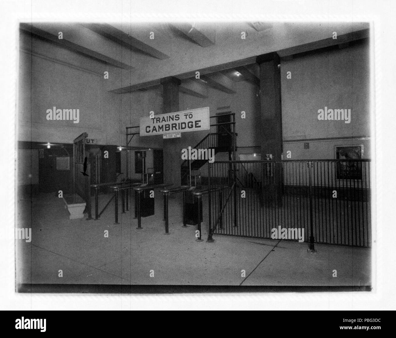 1553 South Station unter faregates, Dezember 1916 Stockfoto
