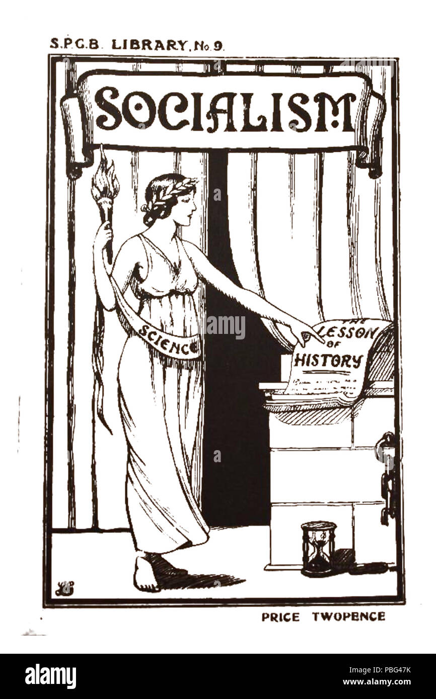 1559 Spgb - Bibliothek - Nr.-9-Sozialismus-1920-Broschüre - Abdeckung Stockfoto