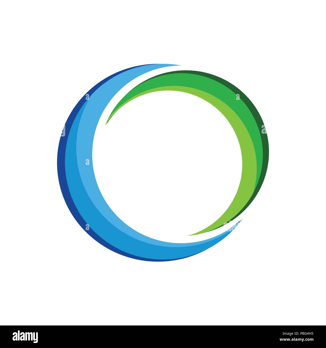 Crescent Swoosh Vektor Symbol Grafik Logo Design Template Stock Vektor