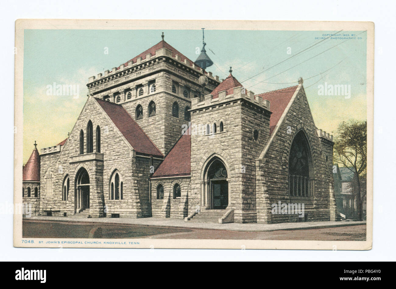 1564 St. John's Episcopal Church, Knoxville, Tenn (Nypl b 12647398-66880) Stockfoto