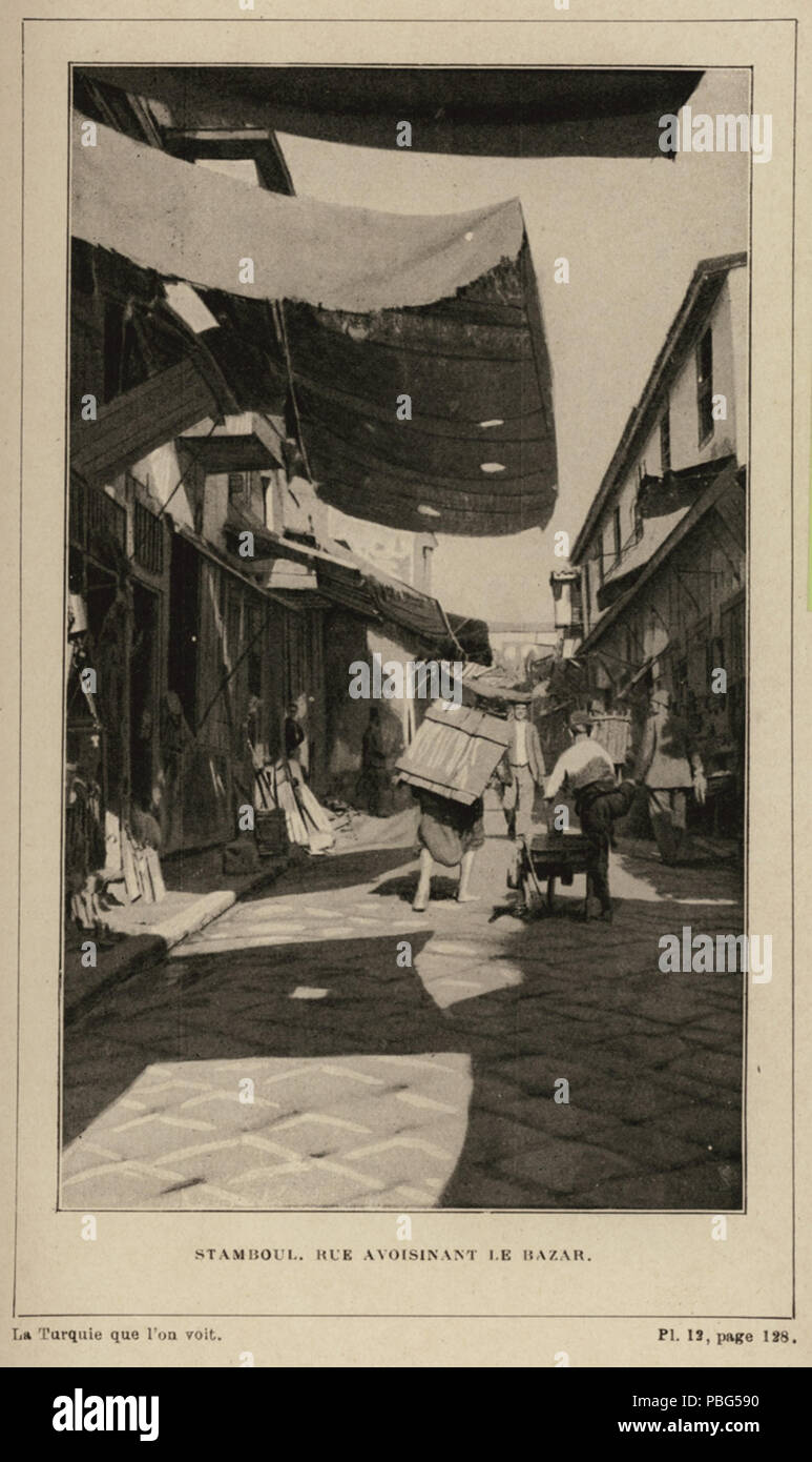 1568 Stambul Rue avoisinant Le Bazar-Launay Louis De - 1913 Stockfoto