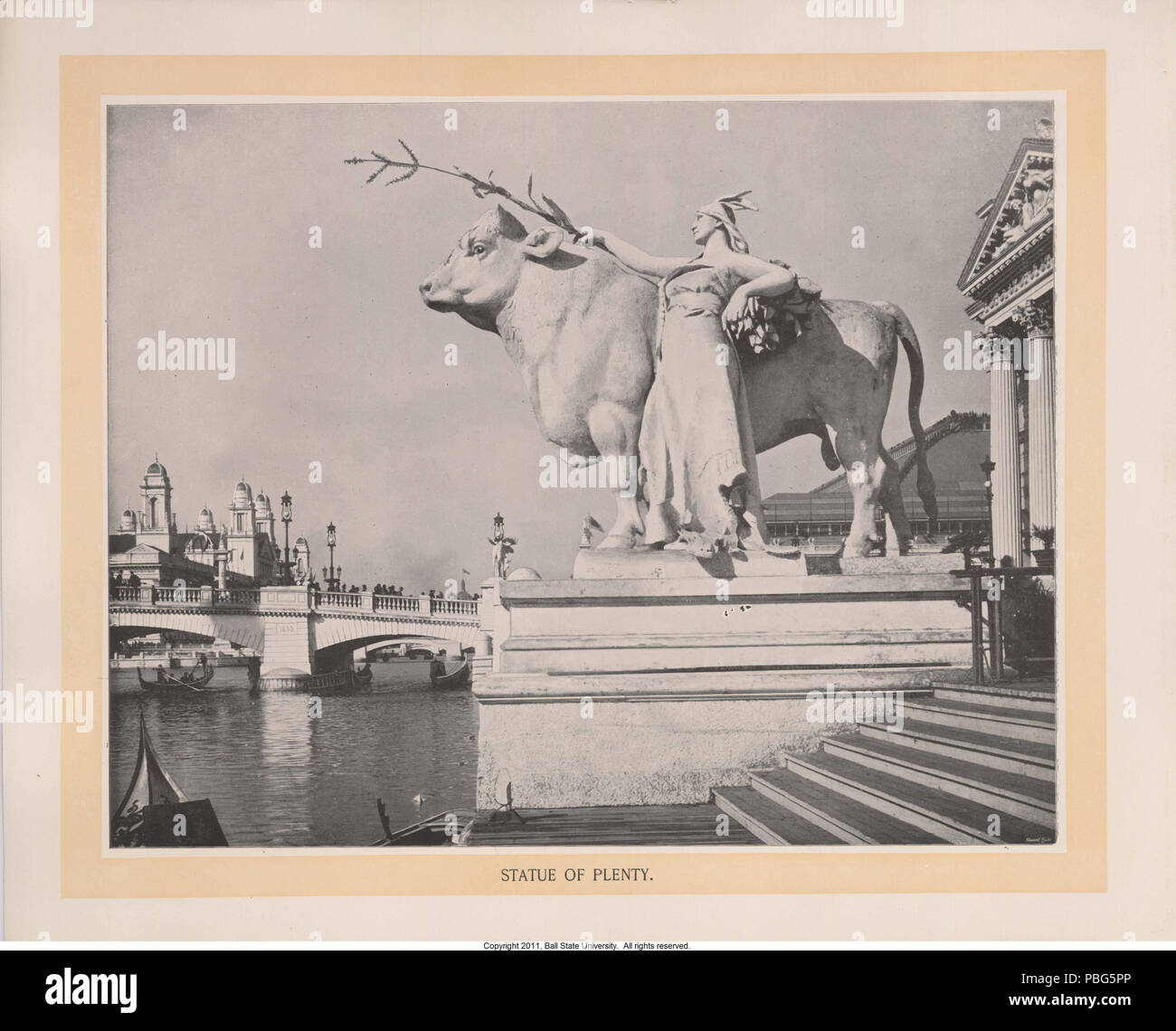 1571 Statue des Überflusses, William Henry Jackson, 1893 Stockfoto