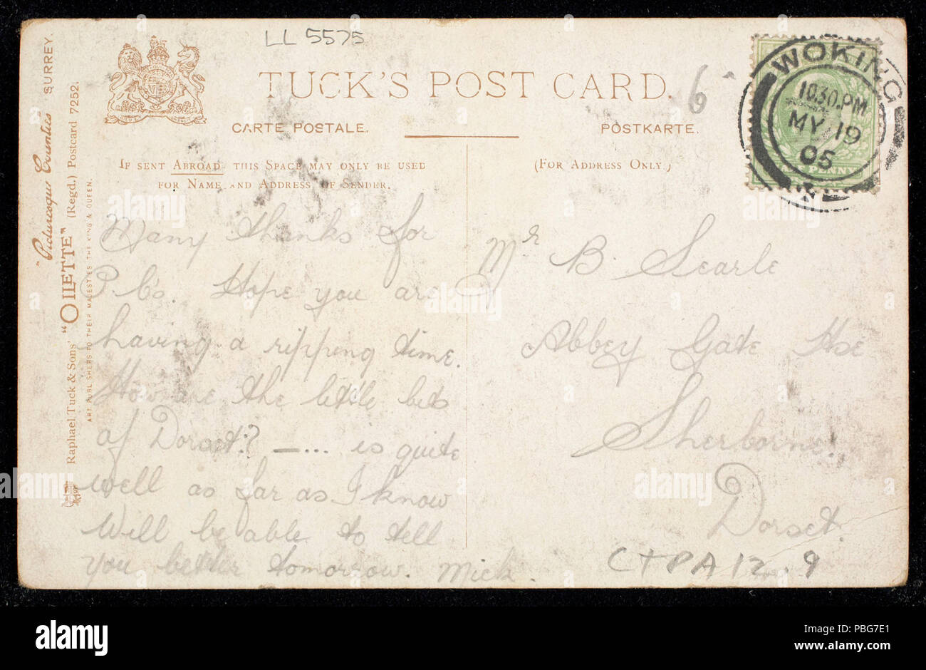 1585 Sonnenuntergang auf Shirley Hügel, Surrey (NBY) 438364 Stockfoto