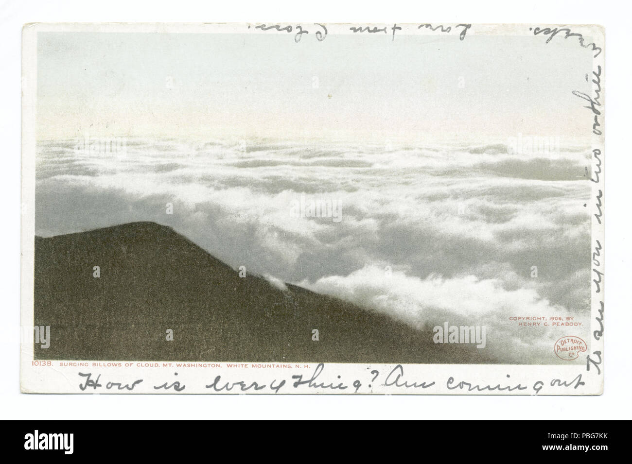 1588 schwankenden Wogen der Wolken, Mt. Washington, N. H (Nypl b 12647398-68650) Stockfoto