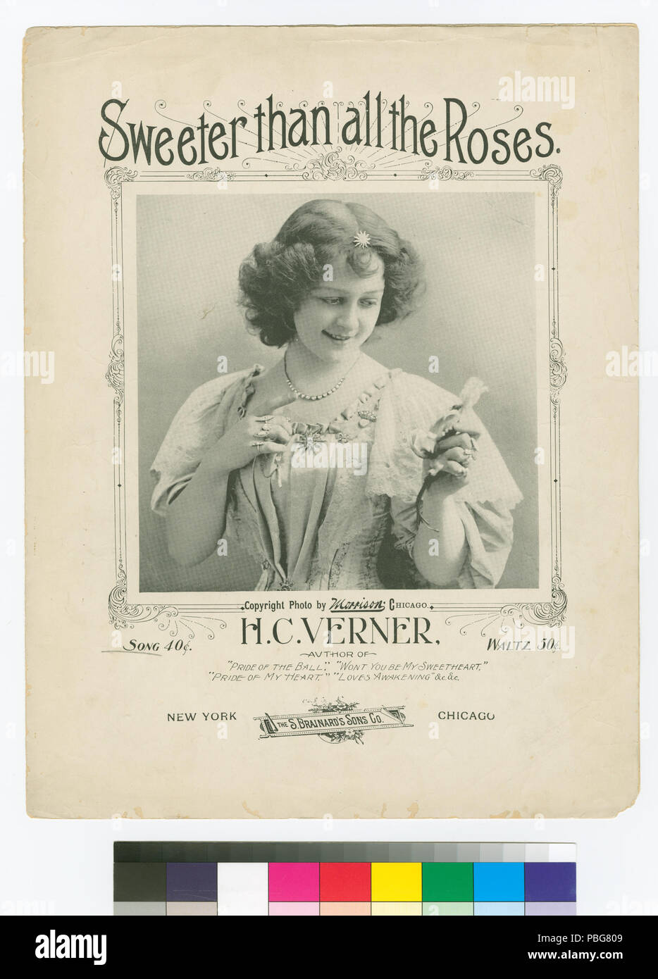 1591 süßer als alle Rosen (NYPL Hades -464666-1165721) Stockfoto