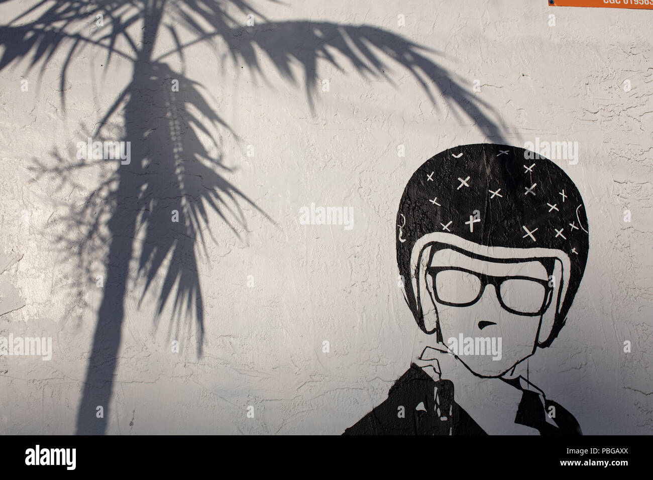 Kunst und Graffiti in Wynwood Wände Miami Stockfoto