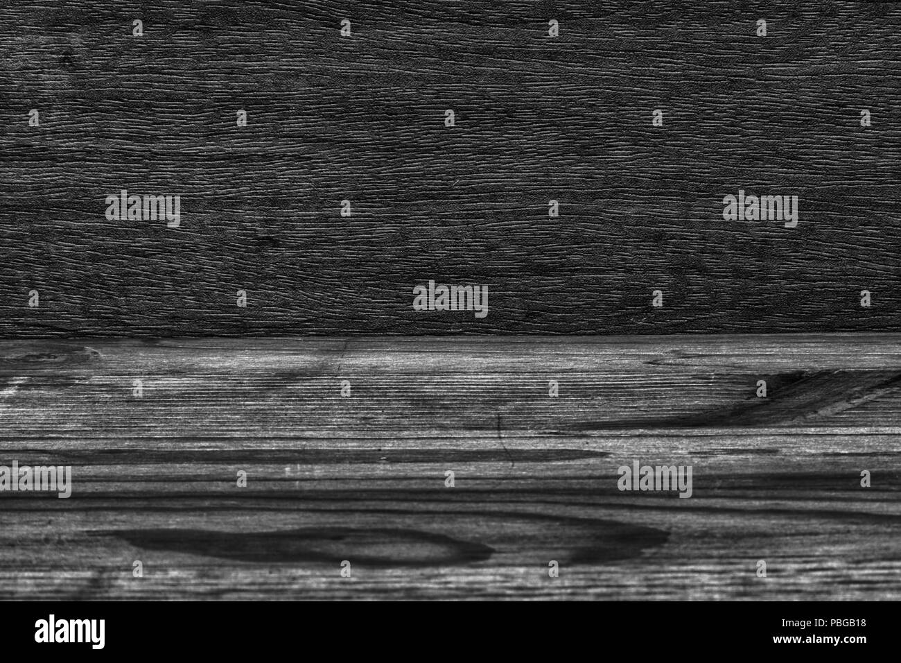 Monochrome leere Holz- Textur, einfachen Hintergrund Stockfoto