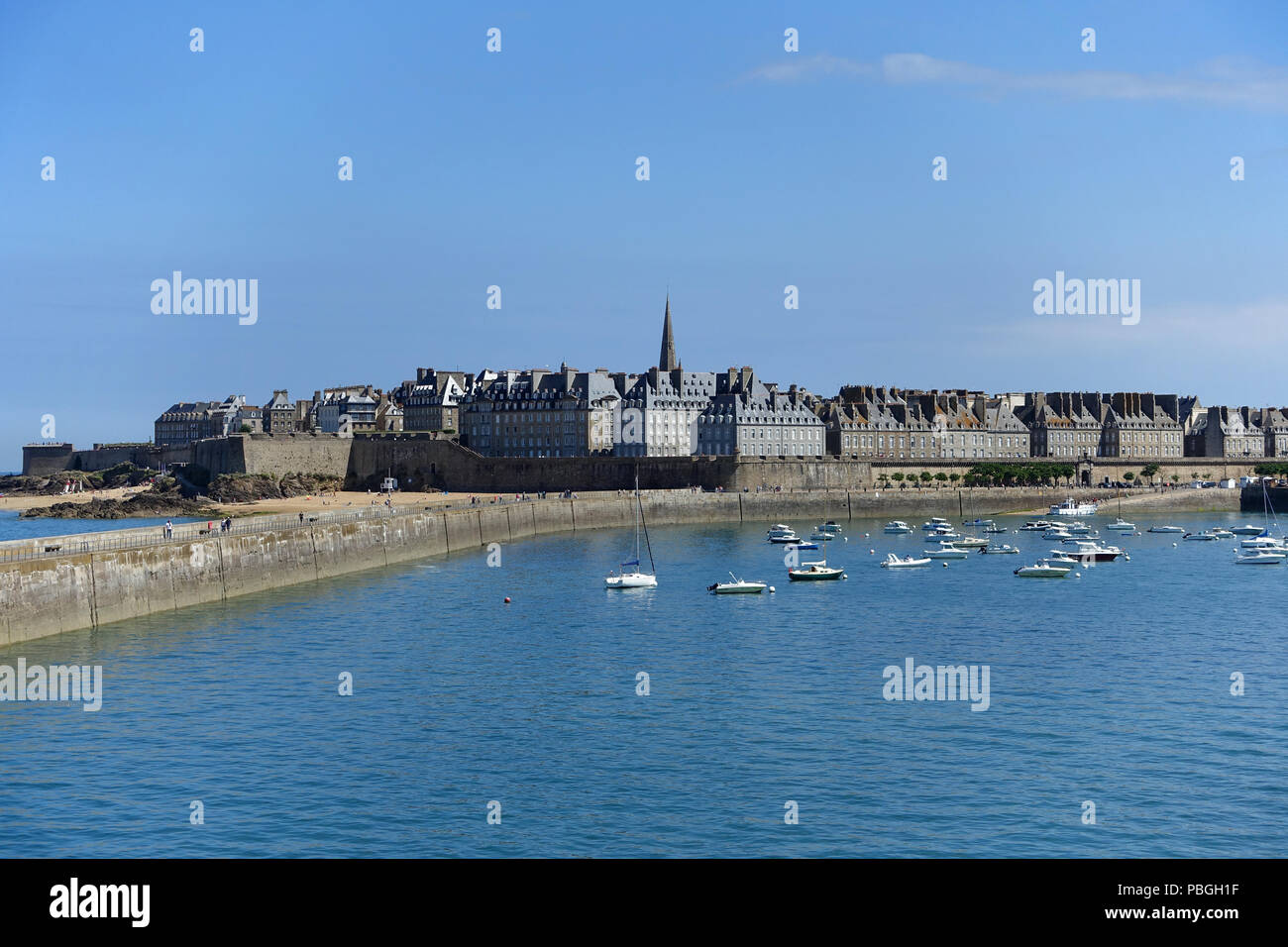 Die Stadt St. Malo in Frankreich Stockfoto