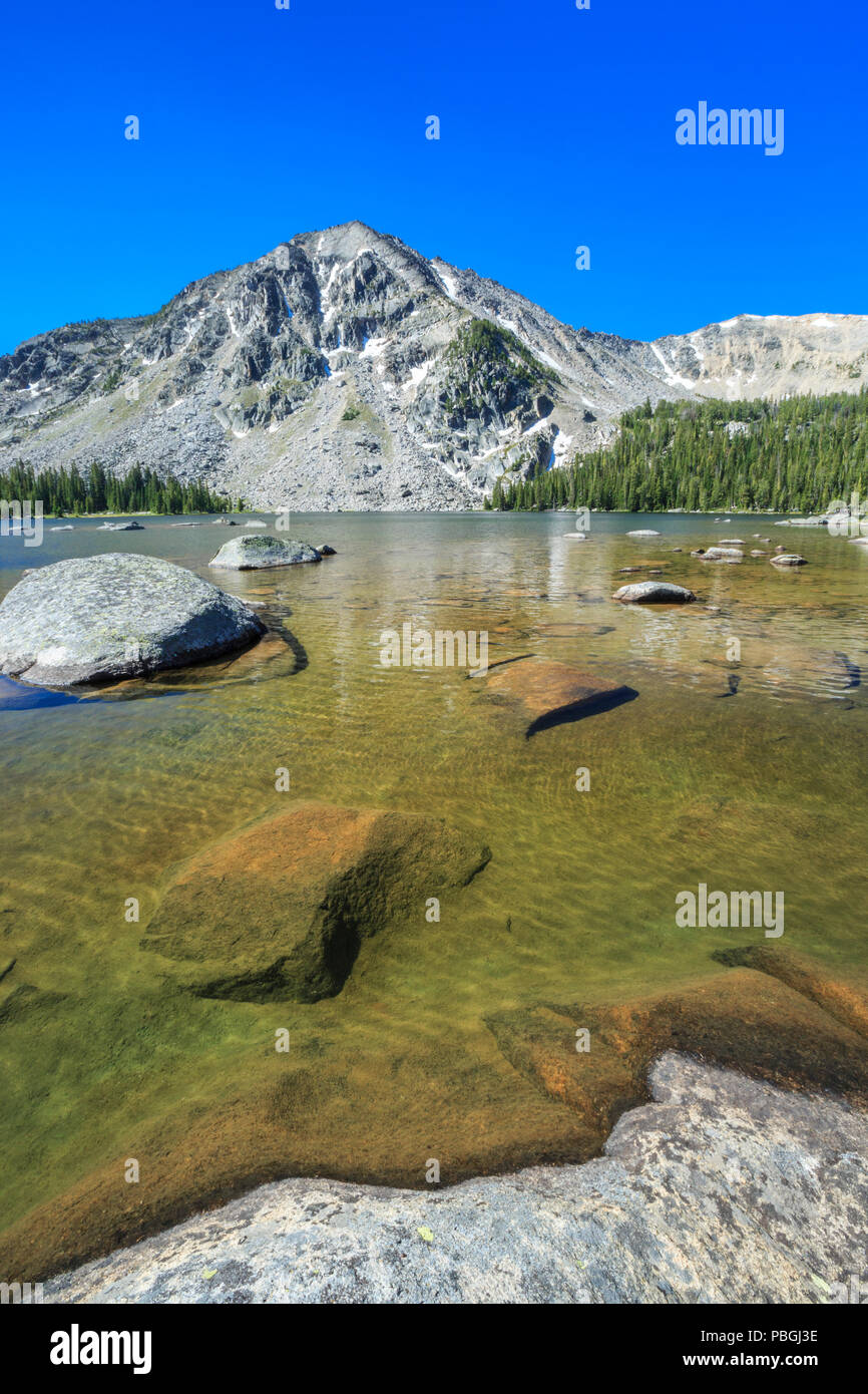 Crescent Lake in der Pioneer Berge in der Nähe von Melrose, Montana Stockfoto