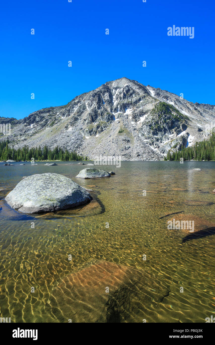 Crescent Lake in der Pioneer Berge in der Nähe von Melrose, Montana Stockfoto