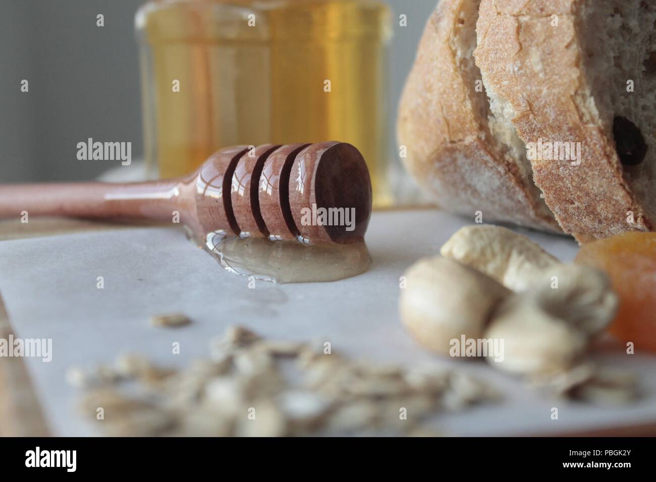 Mel para o café-da-manhã Stockfoto