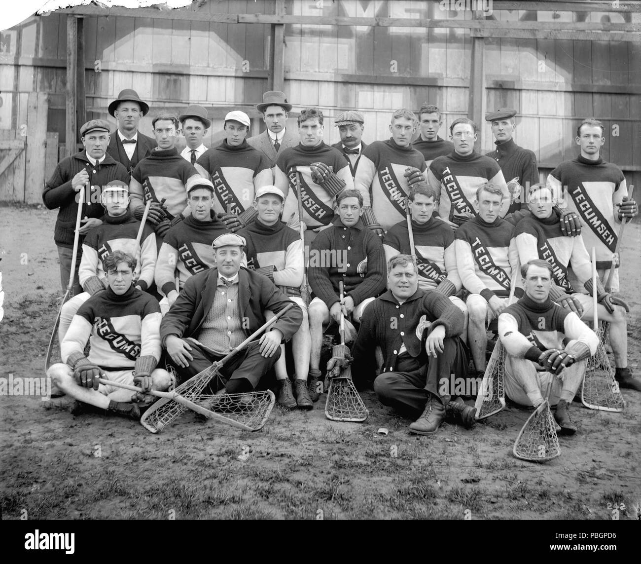 1601 Tecumseh Lacrosse Verein Stockfoto