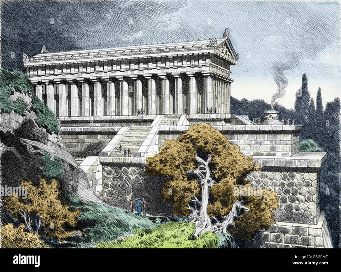 1603 Tempel der Diana in Ephesus von fedinand Knab (1886) Stockfoto