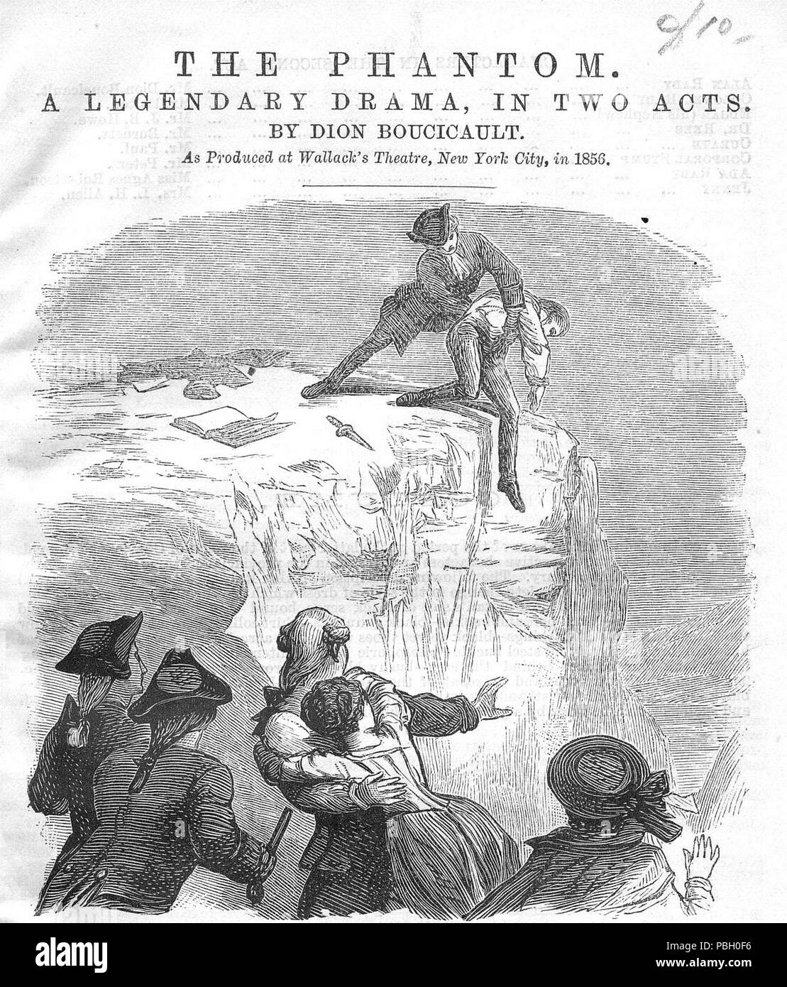 1665 Das Phantom Boucicault Stockfoto