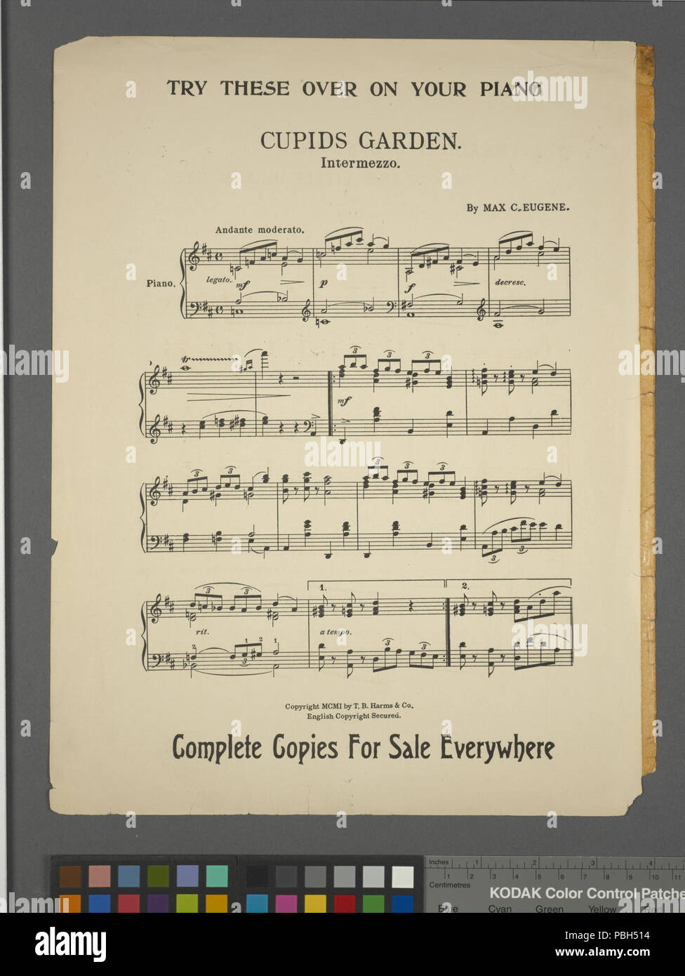 1683 Der Piccadilly Johnny mit dem kleinen Glas Auge oder, Algy (NYPL Hades -667879-1696955) Stockfoto